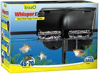 Tetra Whisper EX 70 Filter For 45 To 70 Gallon aquariums, Silent Multi-Stage Filtration