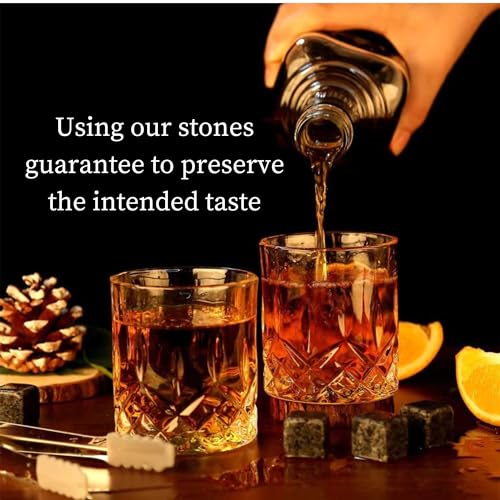 A&A Wonders W-S 100 Premium Whiskey Stones 100% Natural Granite Set Of 9 Chilling Rocks Stone Reusable Ice Cubes thumb #4