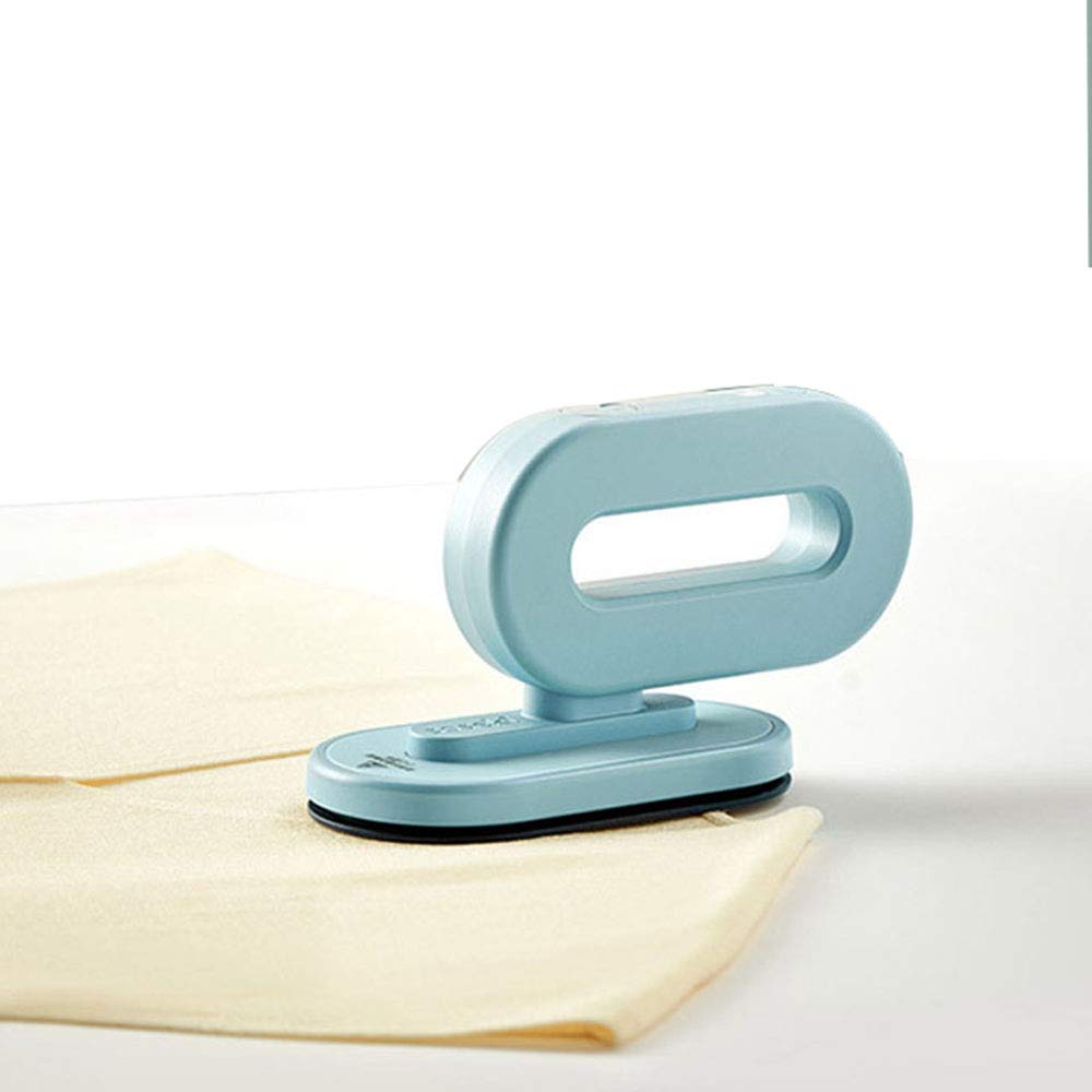 FSYH Mini Electric Iron Foldable Compact Clothes Collar Iron for Travel Business Trip- 2 Heat Settings