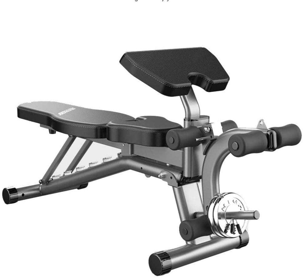AYCDL Dumbbell Bench Fitness Chair Home Multi-Function Folding Supine Board Bird Bench Press Fitness Equipment Professional Dumbbell Bench,Black-178 * 36 * 45cm