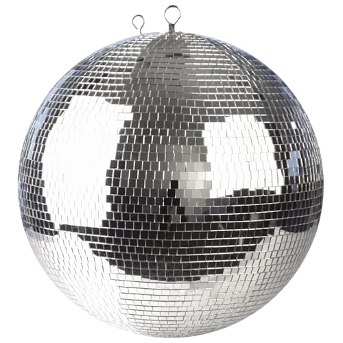 Image of Mirror Ball 50cm Silver MB50S Disco Ball Revolving Glitter Disco Retro 50's