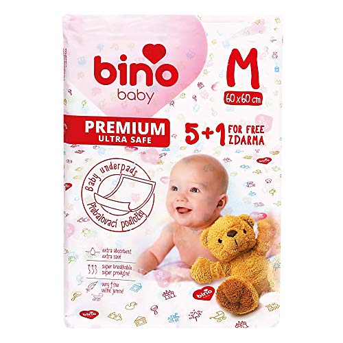 Bino Mertens 300001 - baby aankleedkussen M 5 + 1 gratis, wit