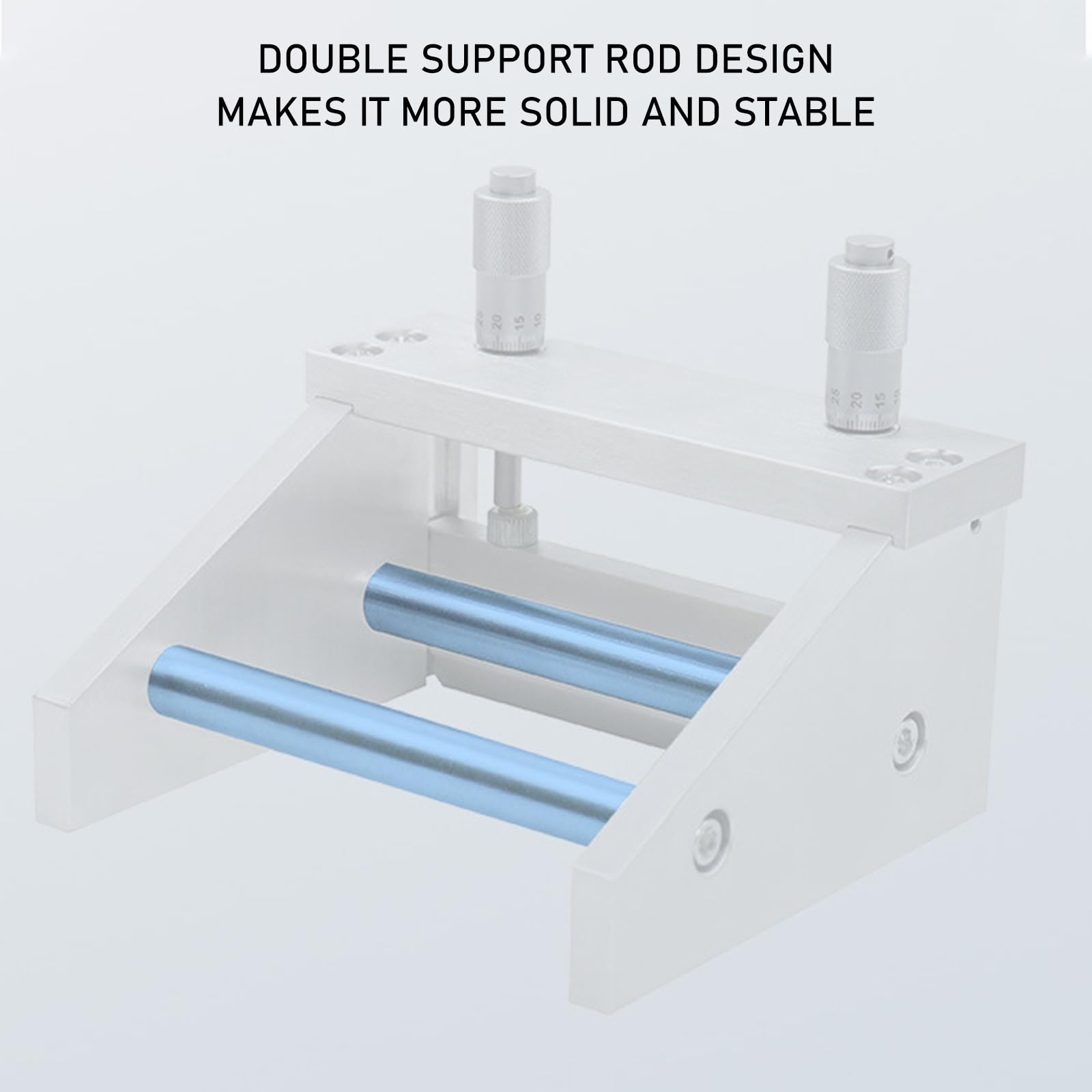 Aplicador de película Ajustable, recubridor de película de aleación de Aluminio, raspador extraíble, Doble Varilla de Soporte, Espesor de Recubrimiento Ajustable de 0 a 3500 μm(100mm)