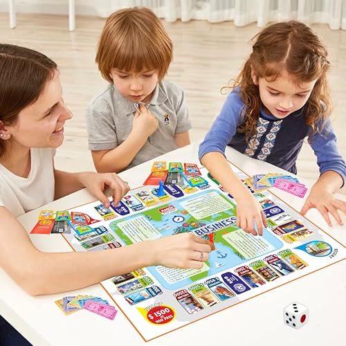 Image of Ankit Toys & Games International Business Board Game for Kids & Family - Educational and Fun Property Management Global Trade Game for Ages 6+ (Board Size 38 * 38 Cm)