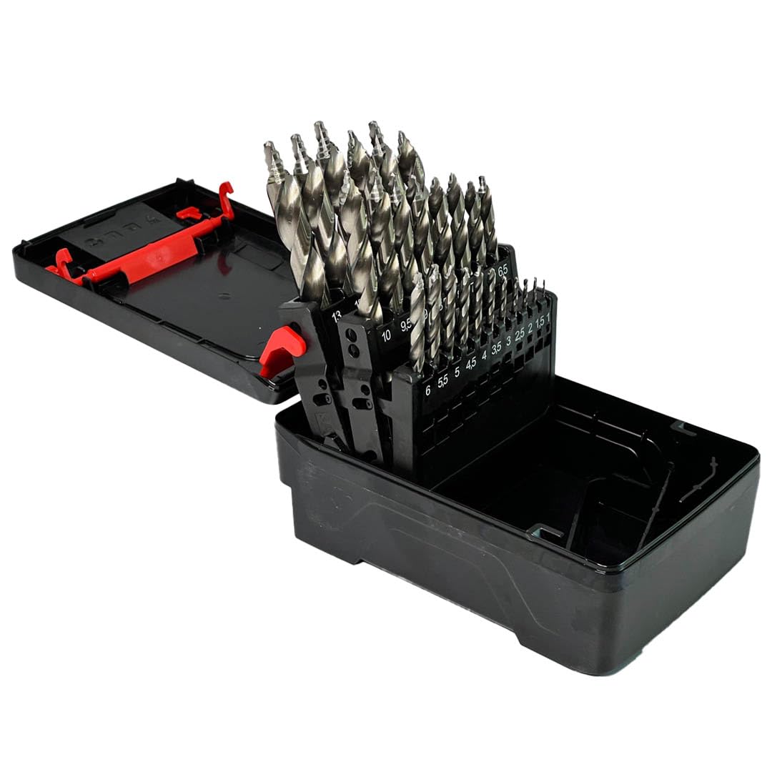 Würth Spiralbohrer-Sortiment 25-teilig SMART STEP EU+ HSS DIN 338 0624910025 – Präzise Holz- und Metallbohrer