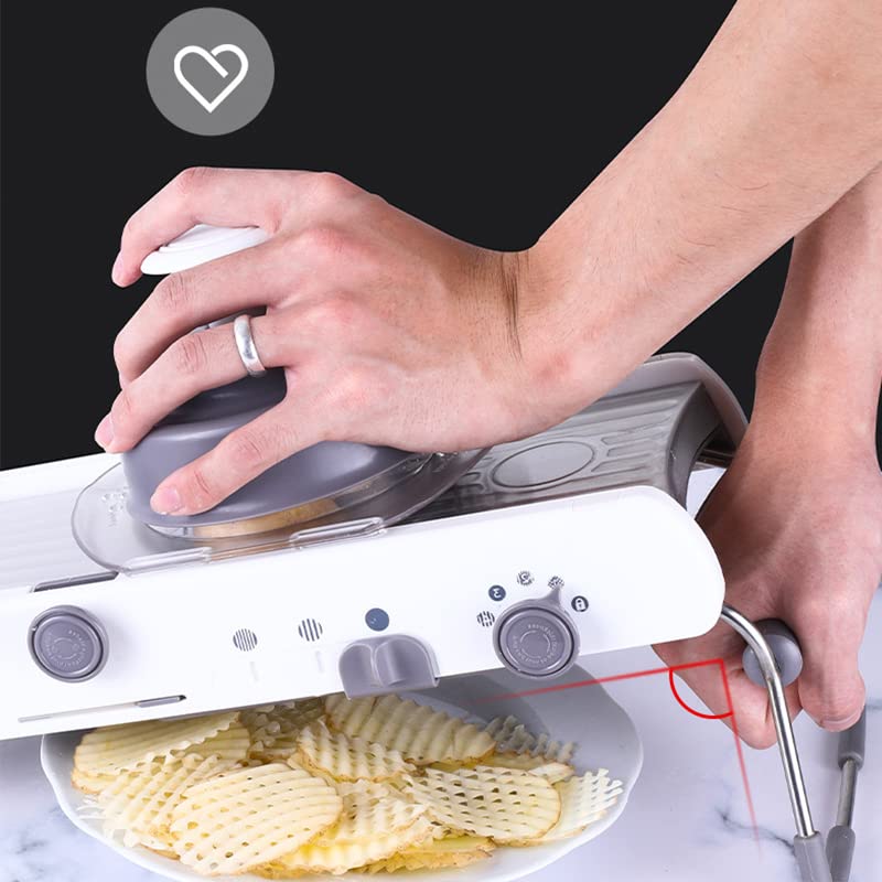 Mandolina cortadora de cocina acero inoxidable multifuncional miniatura 7