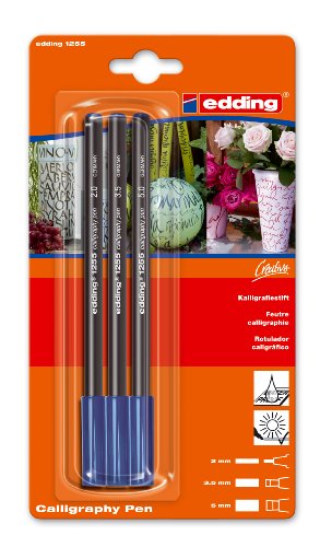 edding 4-1255-3-1017 Kalligrafie-Stift 1255, stahlblau