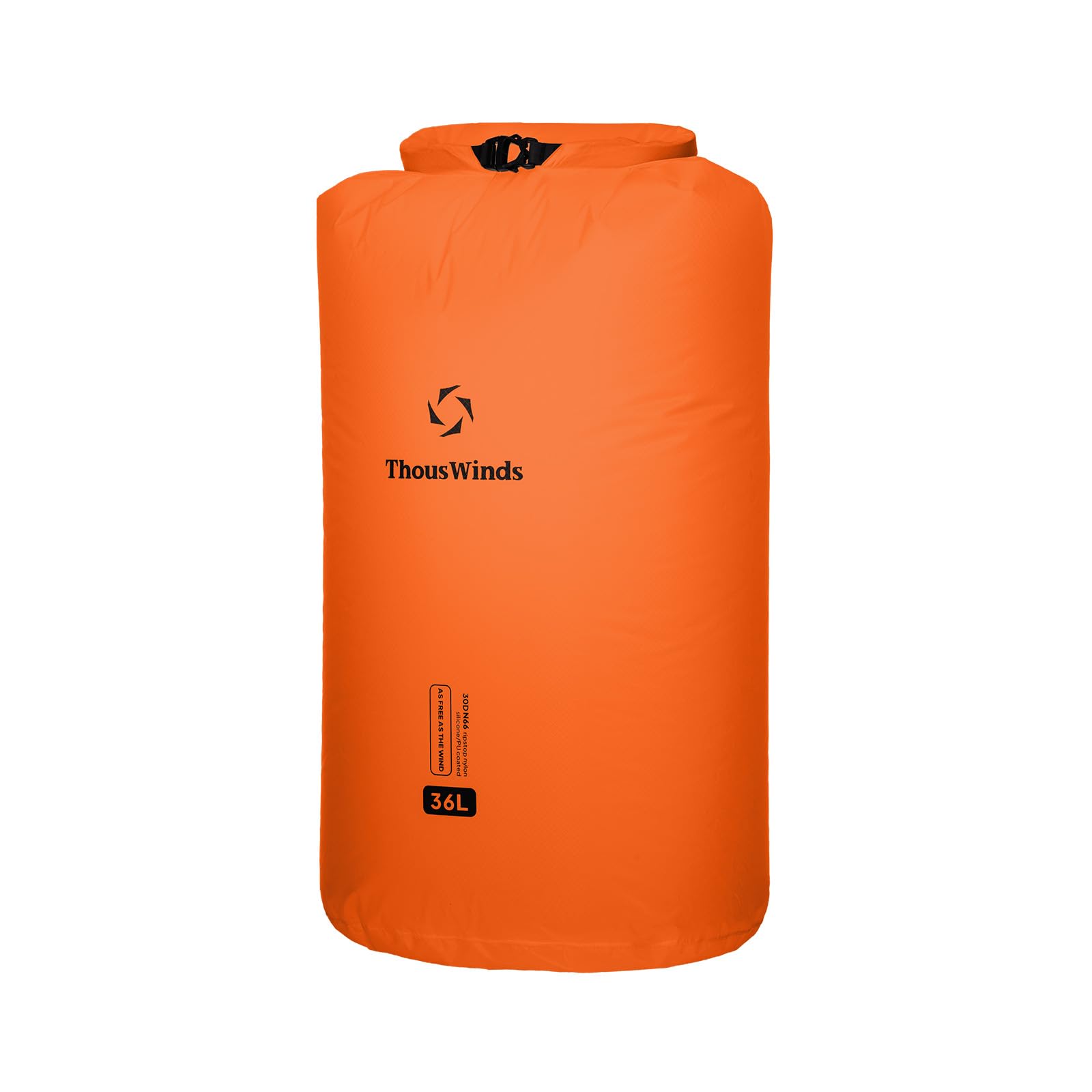 Thous Winds Heavy Duty Waterproof Dry Bag, 36L Lightweight Roll Top Dry Storage for Travel, Camping, Hiking, Kayaking, Fishin