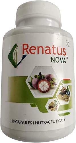 Renatus Nova Original 120 cápsulas, suplementos herbales cápsulas para el sistema inmunológico con 12 ingredientes naturales