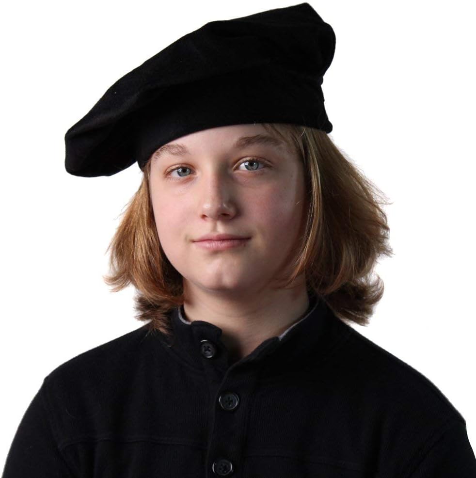 Youth/Adult Velour Renaissance Style Costume Accessory Hat (Choose Size and Color) - Image 2