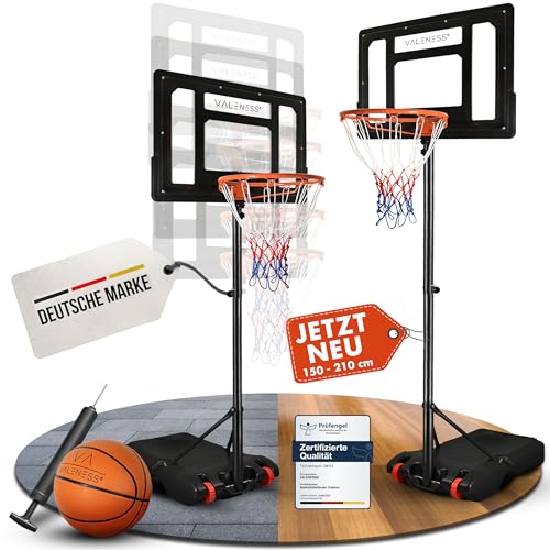 VALENESS® Basketballkorb Outdoor - [135 bis 305 cm...