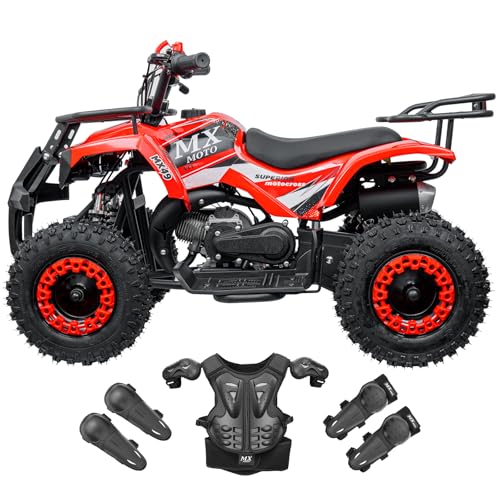 Gas ATV, 49cc Kids Gas Powered Quad, 4 Wheeler for Kids, Four Whe...