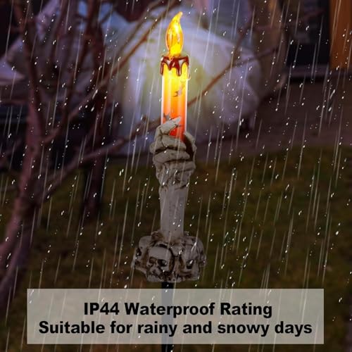 ILLUMINEW Halloween Decorations Outdoor, Solar Pathway Lights, 10 Pack - image 7