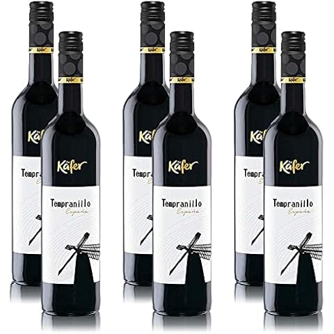 6 Flaschen Rotwein KÄFER Tempranillo Spanien IGP Cover