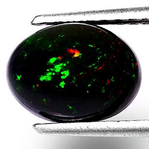 RARE !! OPALE NOIRE ET MULTICOLORE D'ETHIOPIE : 2,23 CARATS