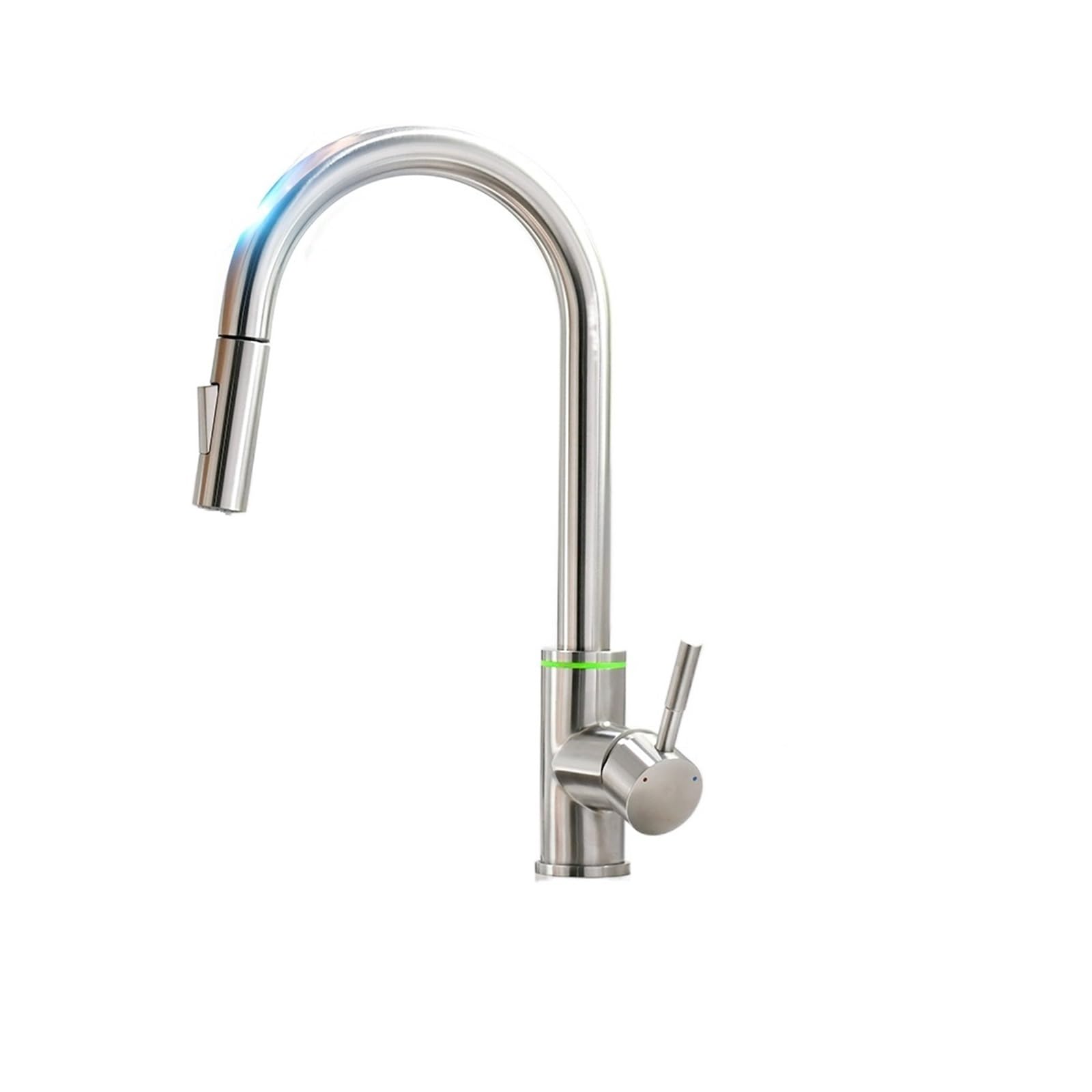 HADECOLL Pull-Out Faucet Smart Touch Kitchen Led Faucets Crane For Sensor Kitchen Water Tap Sink Rotate Touch Faucet Water Mixer Tap Easy To Install,1067-Brush