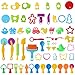 Produktbild Defrsk 59 Stück Knetwerkzeug Knete Zubehör Teig Plastilin Werkzeuge Teigwerkzeug Vielseitiges Ausstechformen für Kinder Spielzeug Geschenk