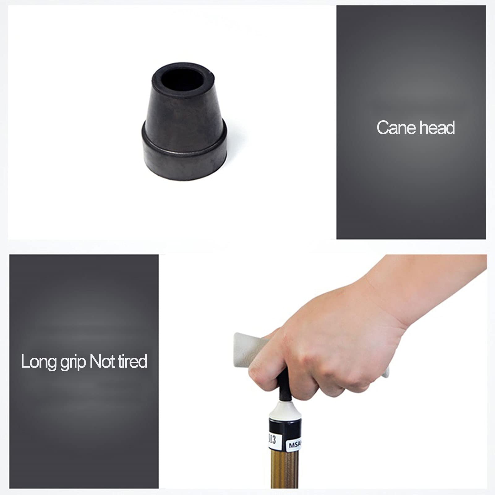 Peguera Plegable para Hombres y Mujeres, Caña de Aluminio Altura Ligera Ayuda Ajustable Ayuda de la Movilidad Ayuda de Movilidad Pastelles Plegables, Base Antideslizante (Color : Verde)