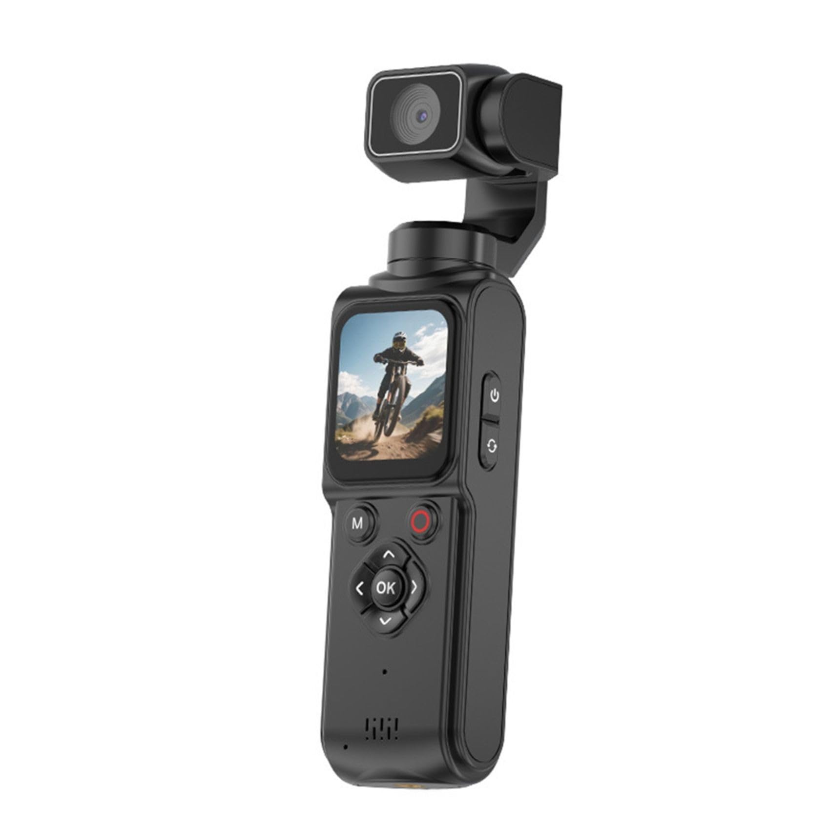 Kamera 4K Vlog Pocket Gimbal 4K kieszonkowa kamera gimbal z funkcją rozpoznawania twarzy WiFi Handheld Stabilizator do streamingu na żywo – vlogging A