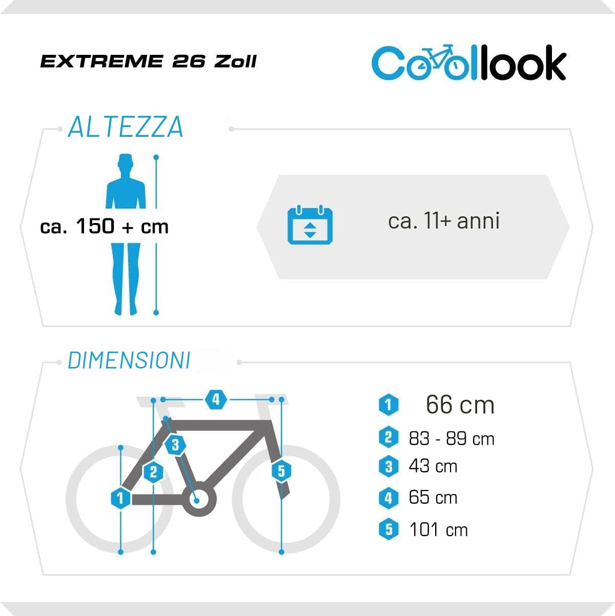 Multibrand Velotec 6th SENSE Mountain Bike in alluminio da 26 pollici, 18 velocità, V-Brake, bici da ragazza e donna, adatta per 150–175 cm