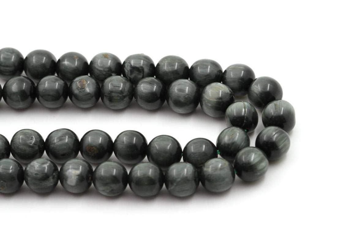 Natural Cat Eye's Stone Gemstone Mala Necklace with Tassle Natural Healing Stone Rosary Gemstones for Vastu Healing Meditation Reiki & Pooja for Men & Women - 108+1 Beads (8 MM)-image-40