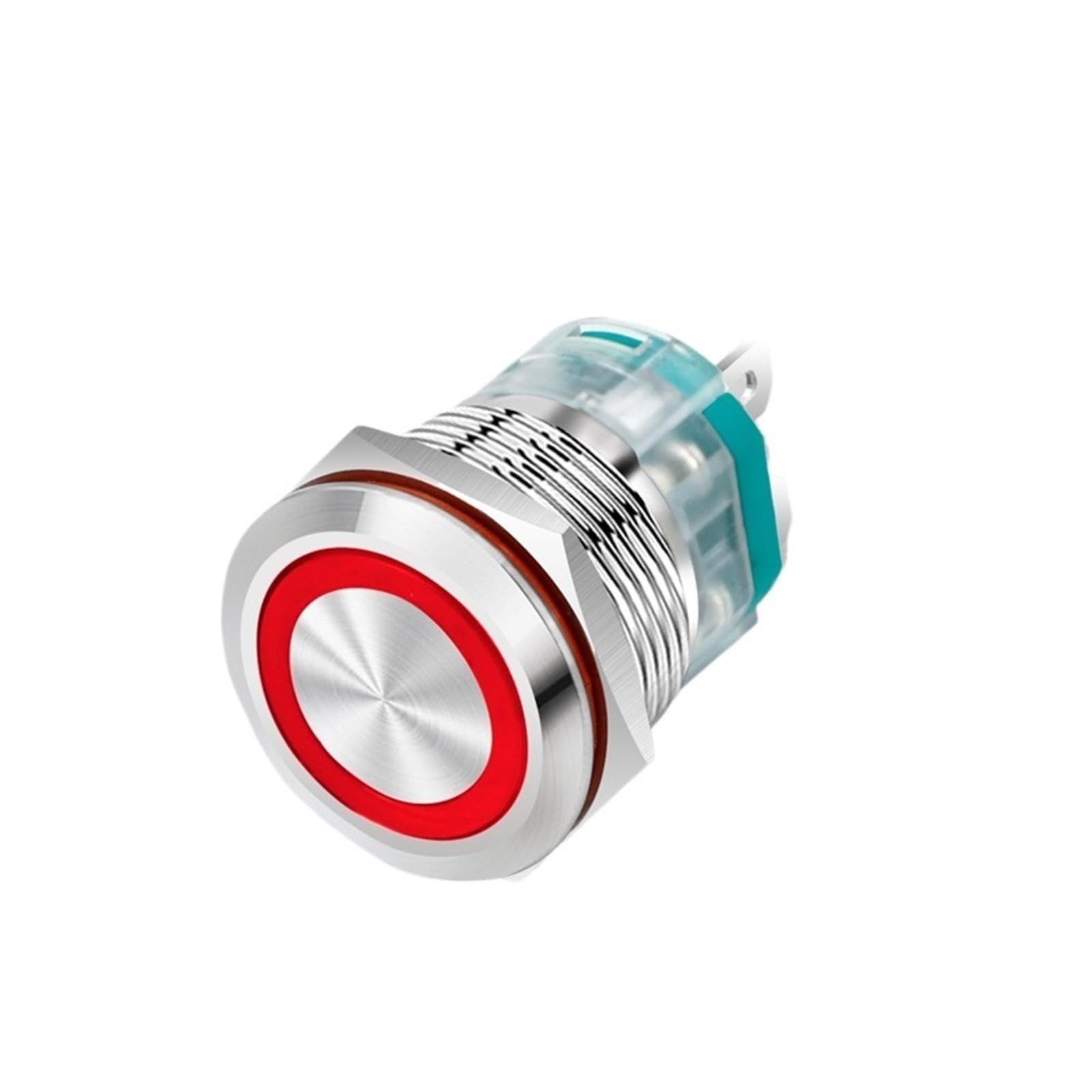 Interrupteur métallique 22mm en acier robuste pour commande industrielle 15A 220V