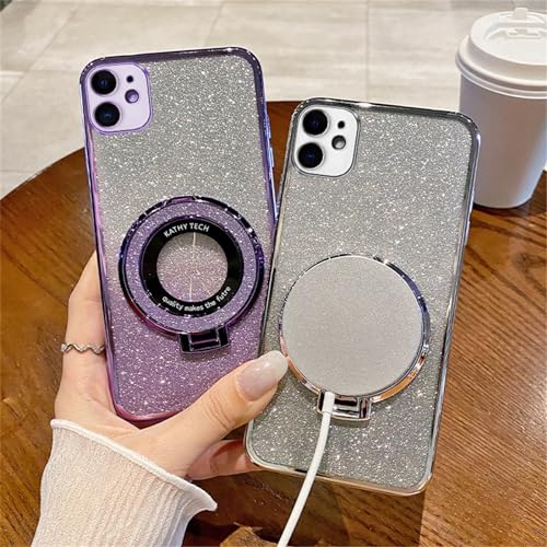 QIWEIQING Glitter Case Compatible with Xiaomi Poco M4 Pro 5G for Women Girls Sparkle Ring Kickstand Camera Lens Protector Shockproof Slim Fit TPU Bumper Cover for Xiaomi Poco M4 Pro 5G. Black DS - Image 4