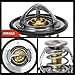 A-Premium Engine Coolant Thermostat with Seal Compatible with Hyundai Sonata, Santa Fe, Genesis, Azera, Entourage, Equus, Veracruz & Kia Sorento, Sedona, Cadenza, Borrego, K900, 3.3L 3.5L 3.8L 4.6L