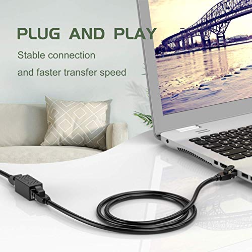 Image of FEDUS RJ45 Coupler Ethernet Coupler Cat7, Cat6 Cat5e RJ45 8P8C Inline lan Coupler Ethernet Extender Adapter Adsl Extension Jointer Extending the Ethernet Female to Female Cables Connector (Pack of 5)