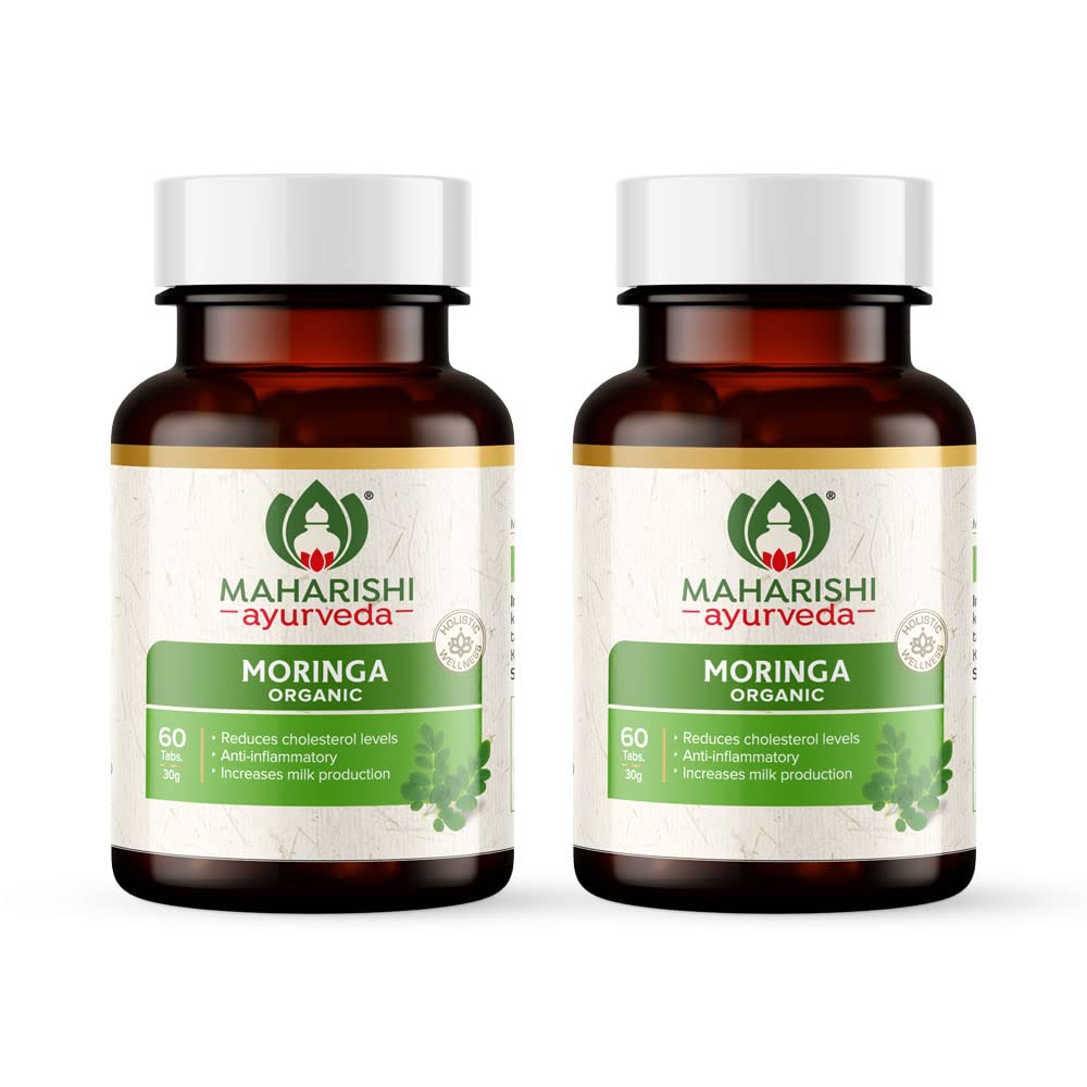 Organic Moringa Tablets | Immunity Booster | 100% Organic | Healthy Digestion & Appetite | Reduces Cholestrol Level & Anti Inflammatory 120 Tablets