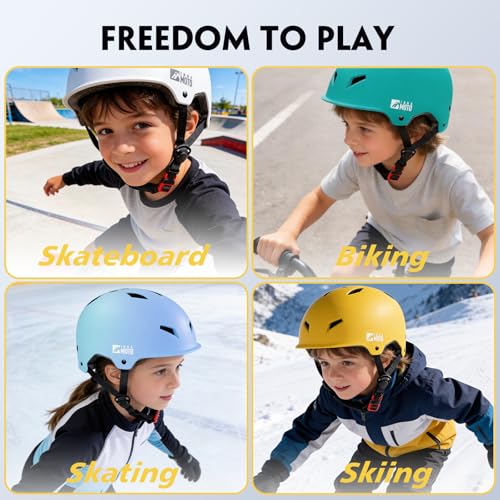 Image of Adults & Kids Bike Helmets for Men & Women - Kids Helmet for Boys & Girls, Bicycle Adults Helmets - for Skateboard, Scooter, Cycling, Adjustable Helmets for Toddlers