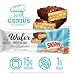 Genius Gourmet SKIPPY® Peanut Butter Chocolate Flavored Wafer Protein Bars,15g Protein per serving (30% DV), 1g Sugar, Chocolatey Snack Bar – 10 Count