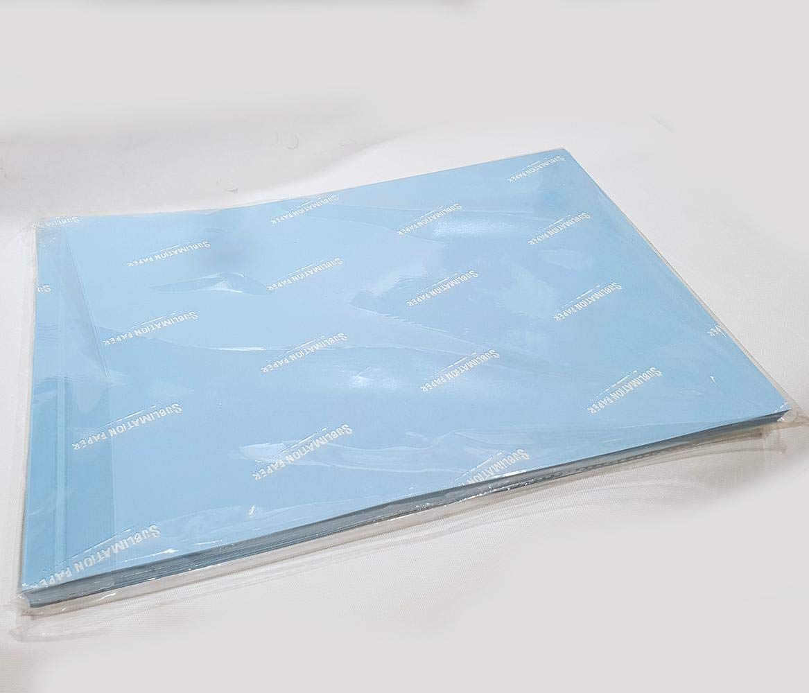 A3 size blue back Sublimation paper 105gsm,100 sheets,special coating,95percent transfer