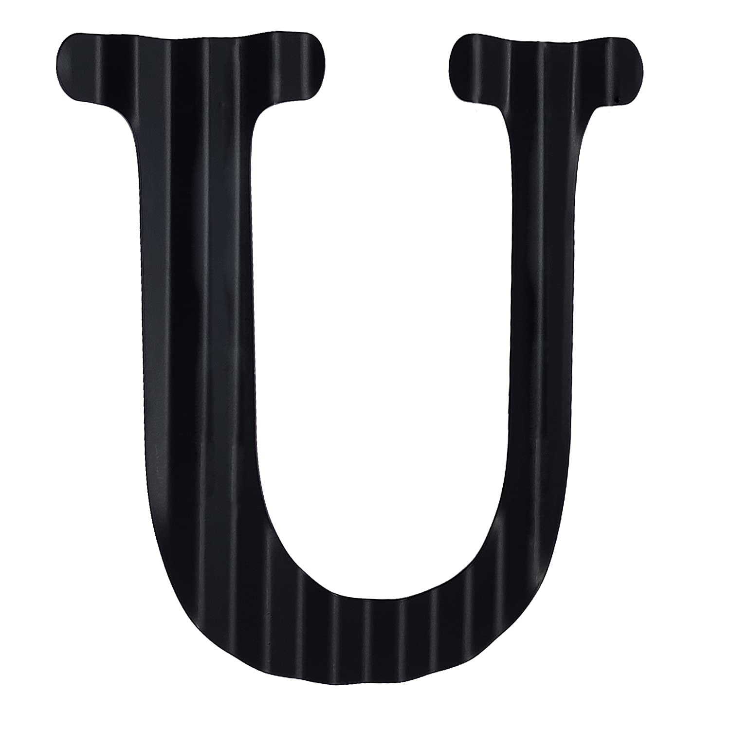 Letras Metálicas De 13.7 Pulgadas Para Decoración De Pared, Letras 3D Grandes Color Negro Corrugado, Letreros Decorativos Colgantes Del Alfabeto Para El Hogar, Dormitorio, Oficina, Boda, Fiesta (E
