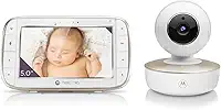 Motorola, Babá Eletrônica VM855 Connect, Visão Noturna, Wi-Fi, Tela Extra Grande, Branca