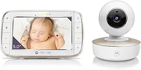 Motorola, Babá Eletrônica VM855 Connect, Visão Noturna, Wi-Fi, Tela Extra Grande, Branca