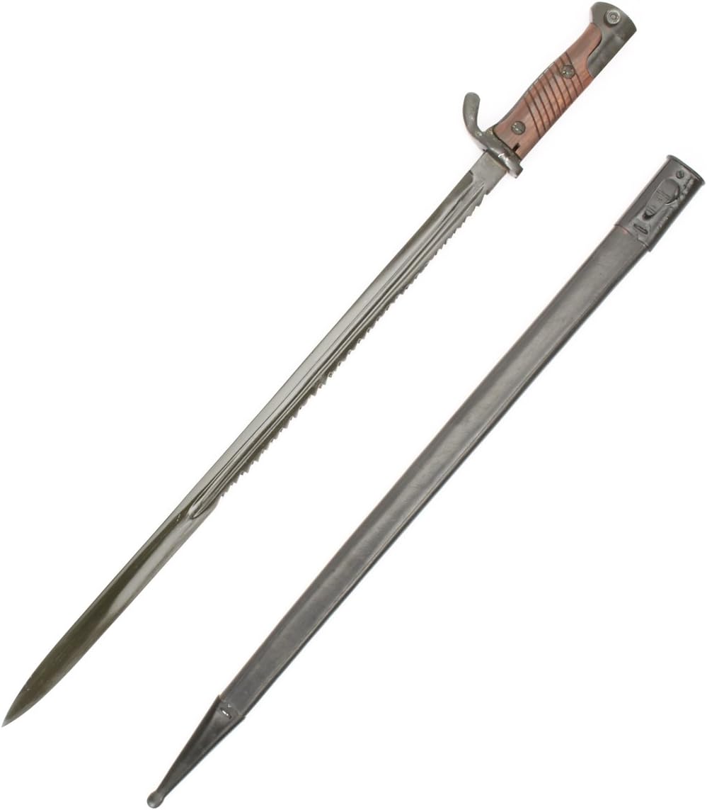 German Model 1898 Pioneer Sawback Bayonet & Scabbard
