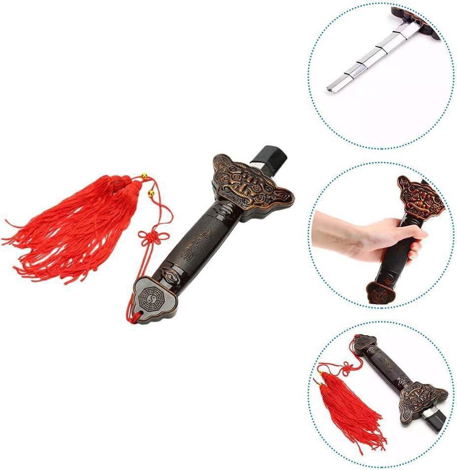 Image of AGC Toys for Kids, Folding Sword Ninja Samurai Talwar Mouth Magic Trick Toll Cum Toy, from 10 inches to 36 Inches Go Long Tricky Toy Magicians Favourite Magic Toll (Pack of 1), Multicolor