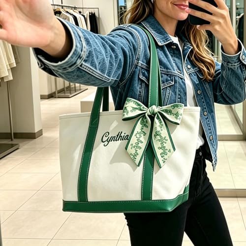 Bolso Tote de Lona Personalizado con Cinta y Bordado miniatura 2