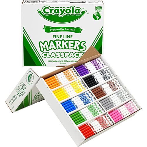 Crayola-Fine-Line-Markers-For-Kids-Back-to-School-Supplies-For-Teachers-Bulk-Markers-For-School-200-Count