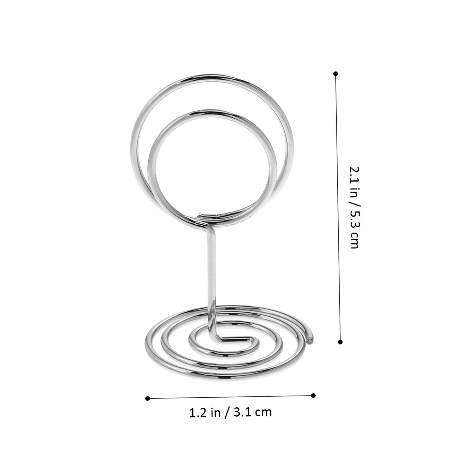 IMIKEYA 2 Ensembles Porte Cartes De Table Argenté Lot De Supports Pour Noms Et Photos Accessoire Élégant Pour Fêtes Et Restaurants 50 Pièces * 2
