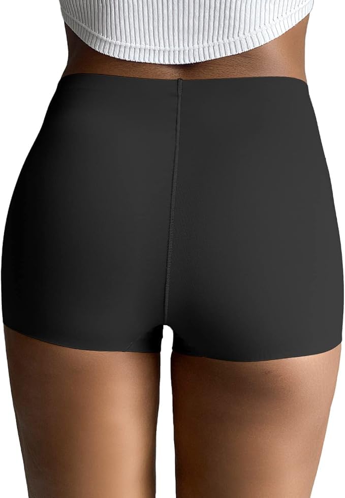 Image of FallSweet No Show Boy Shorts Underwear for Women Seamless Panties Boxer Briefs Pack