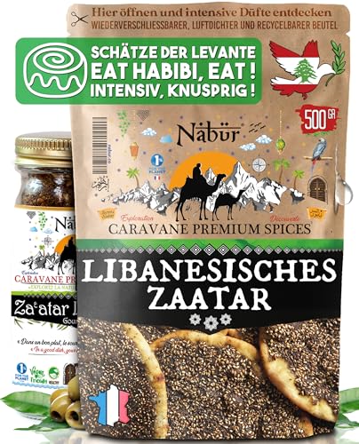 500gr Libanesisches Zaatar Premium | ZaatarAuthentisch Keine Zusatzstoffe | Reichhaltig Kraftvoll - NABÜR