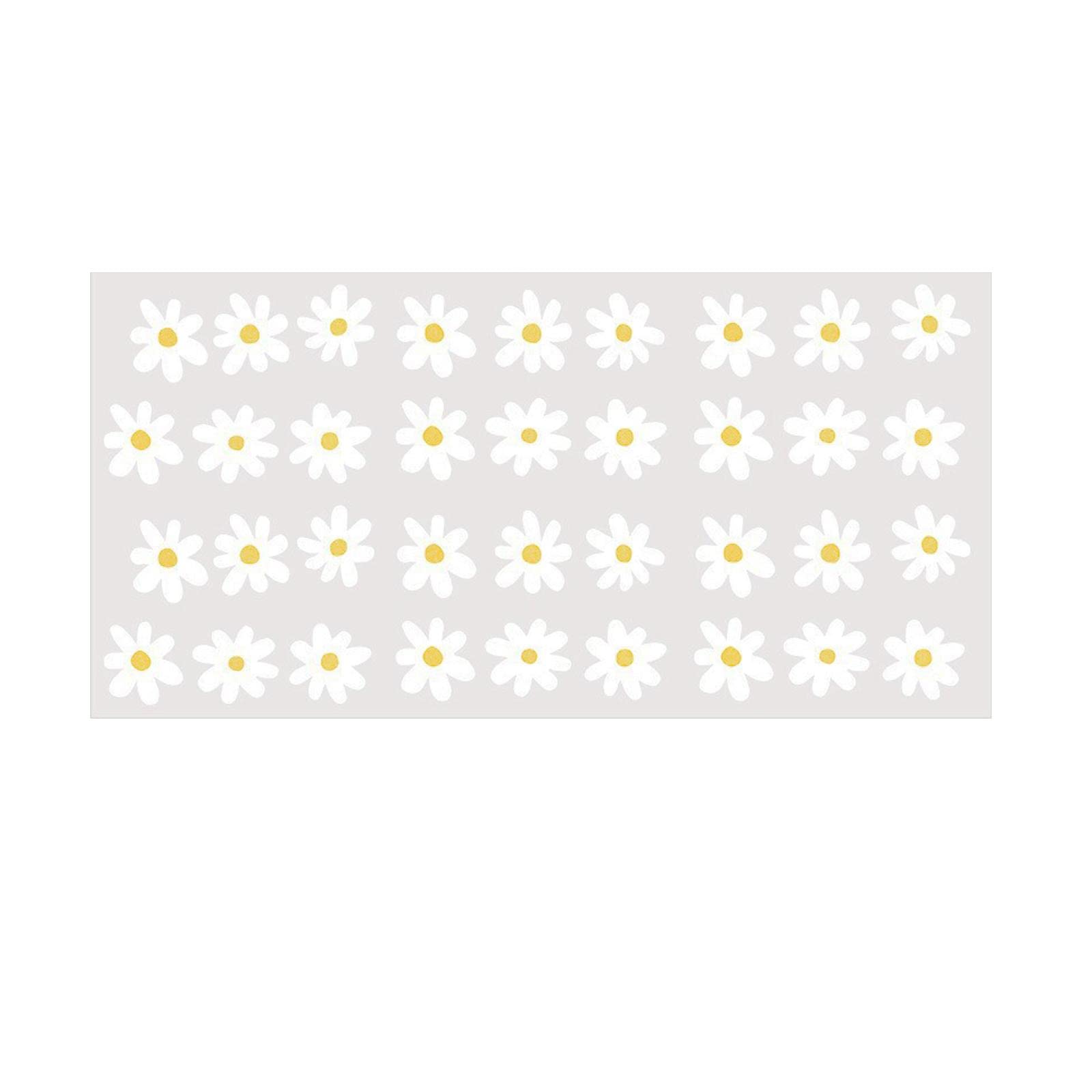 Daisy Wall Decals Peel and Paste Daisy Stickers for Kids Room Office Decor