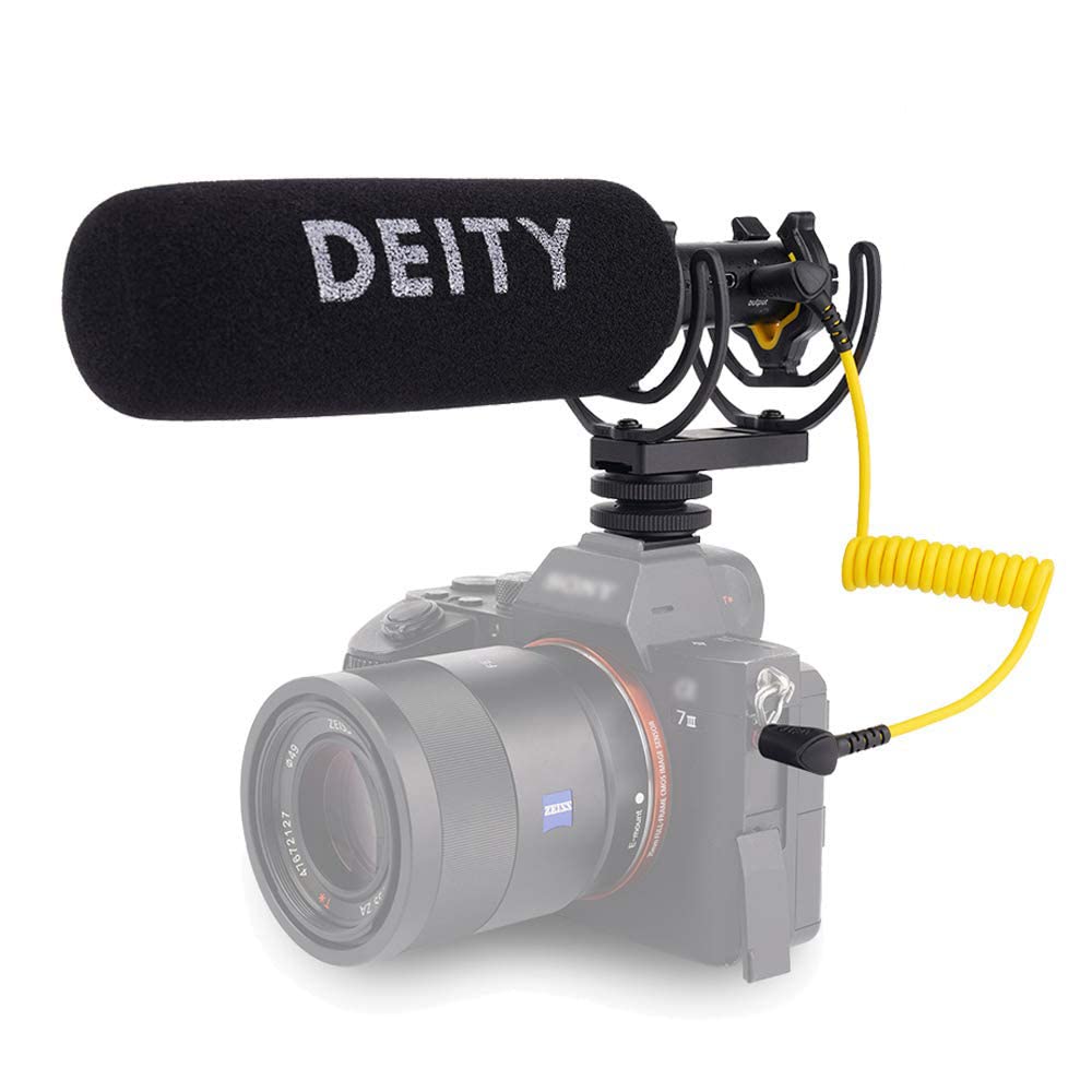 Deity, V-Mic D3 Pro, microfono direzionale supercardioide con supporto antivibrazioni Rycote per DSLR, videocamere, smartphone, tablet, registratori portatili, trasmettitori