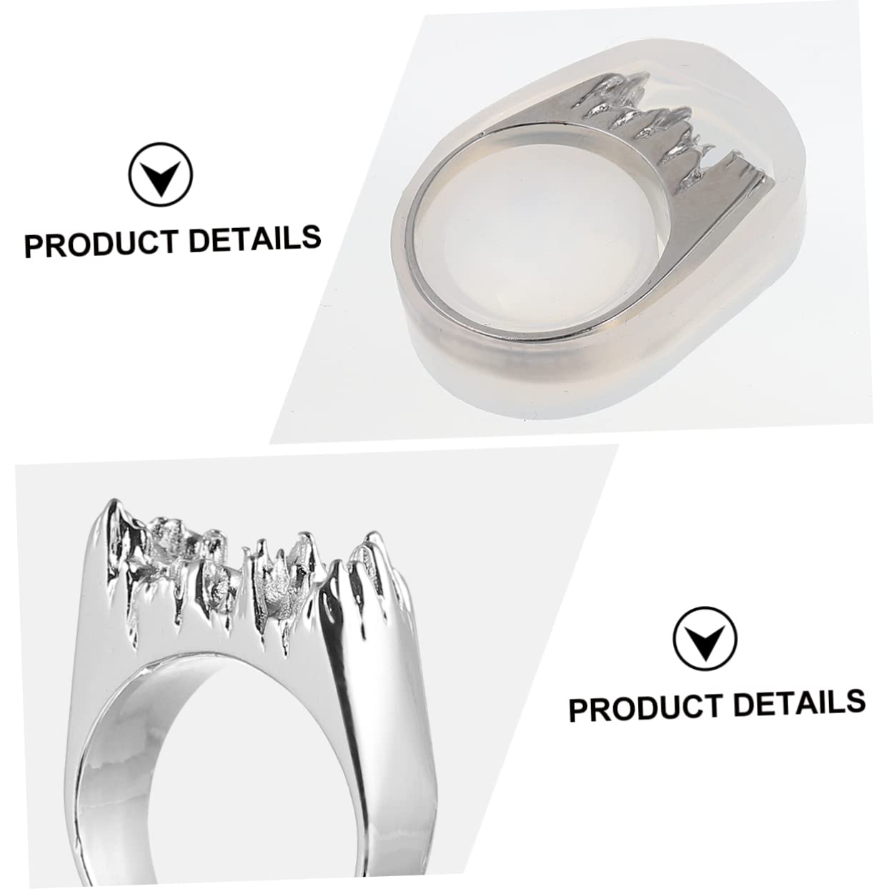 NUOBESTY 3sets Stampi Silicone Per Anelli Mold Per Gioielli Flessibili e Resistenti Perfetti Per Creare Anelli Unici Casa Argento