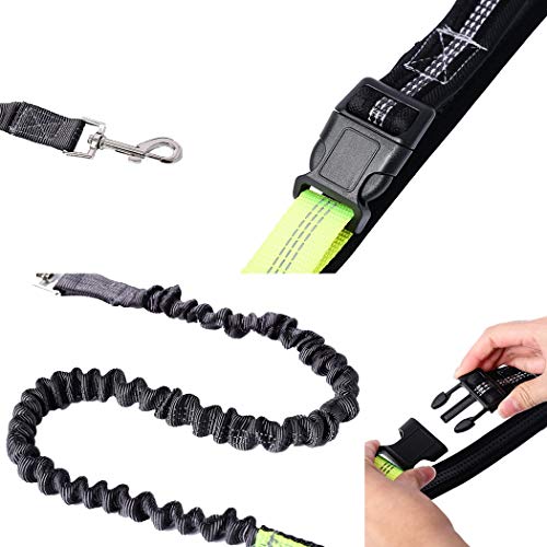 AIMENG Dog Leash with Waist Pack 2 Pieces Set Specials, Elastic Retractable Bungee Reflective Dog Leash & Multifunction Waist Pack Ideal for Medium to Large Dogs for Running Training Walking - Thumbnail 6