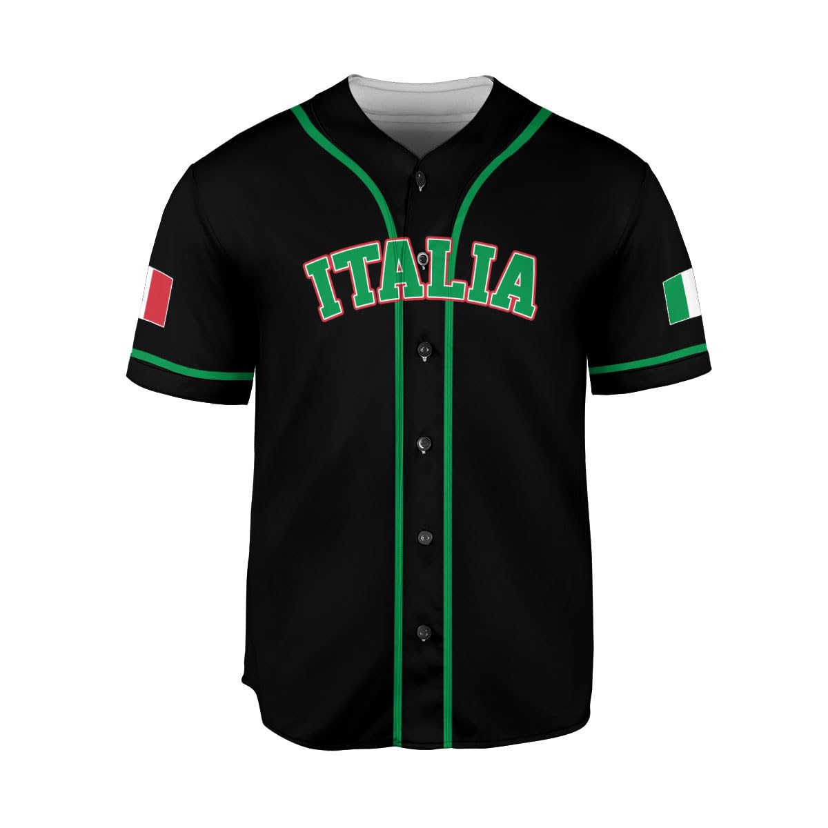 Parvii Personalized Italia Baseball Jersey, Italian Shirts for Men & Women, Italian Jersey, Italy Italian Flag Jesey Gift (Style 10)