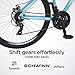 Schwinn GTX 2.0 Comfort Adult Hybrid Bike for Men and Women, Dual Sport Bicycle, 700c Wheels, 17-Inch Step-Through Aluminum Frame, 21-Speed Twist Shifters, Mechanical Disc Brake, Light Blue