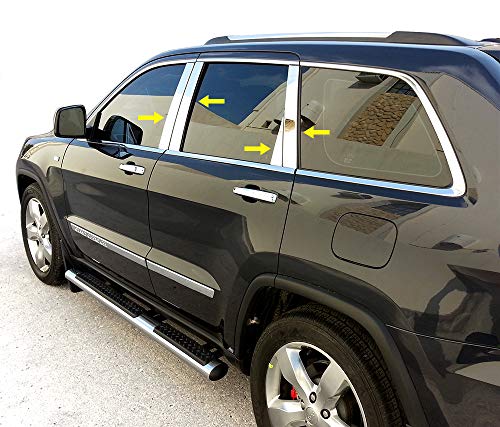 MaxMate Made in USA! Compatible with 2011-2020 Jeep Grand Cherokee 8PC W/Straight Piece Pillar Post